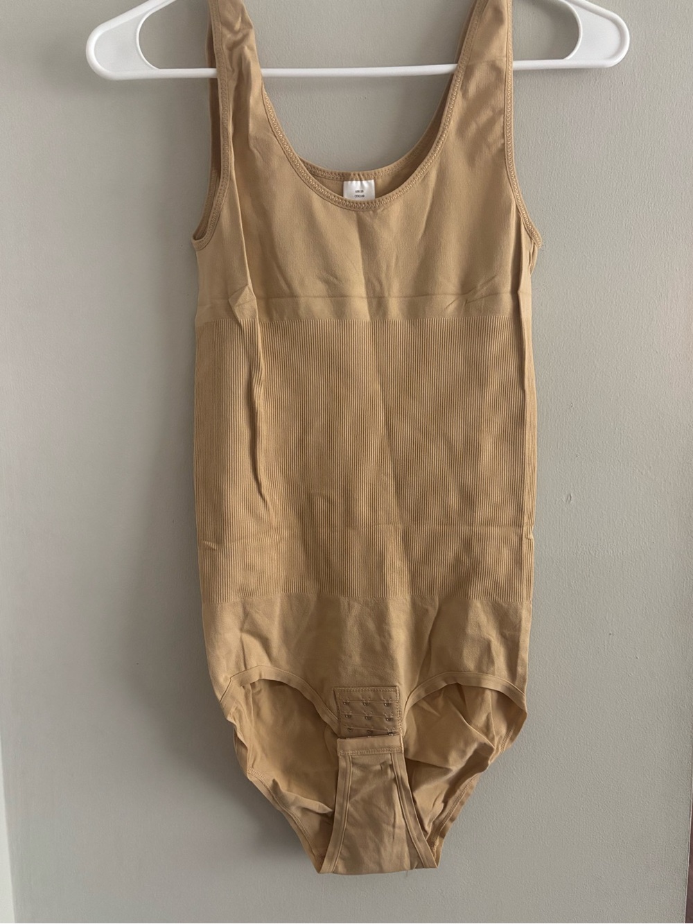 One-Piece Tank Bodysuit Shapewear in Beige